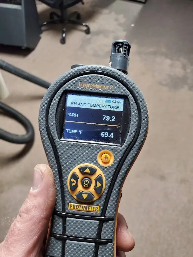Moisture meter humidity assessment for Fire & Smoke Damage Restoration in Woodland